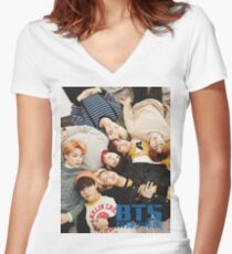 BTS Layin' Around Women's Fitted V-Neck T-Shirt