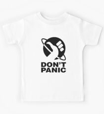 Don't Panic - Hitchhikers Guide Kids Tee