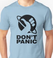 Don't Panic - Hitchhikers Guide Unisex T-Shirt
