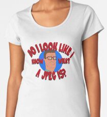 Do I Look Like I Know What a JPEG Is? - King of the Hill Women's Premium T-Shirt