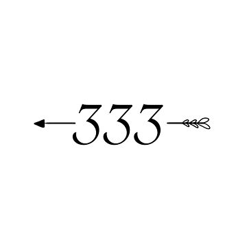 333 Angel number Sticker for Sale by RiriDesign