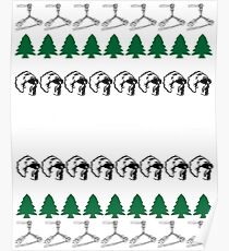 Back to the Future Ugly Christmas Sweater Poster