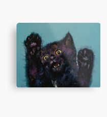 Ninja Kitten Metal Print
