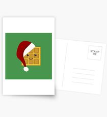 Christmas Waffle Postcards