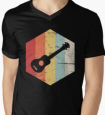 Retro Vintage Ukulele Icon Men's V-Neck T-Shirt