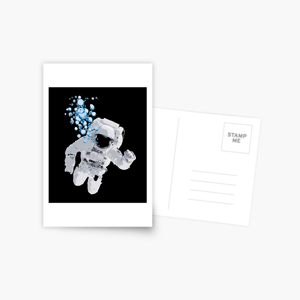 Bubbles In Space - Nasa Hoax - Flat Earth - Space Bubbles Postcard