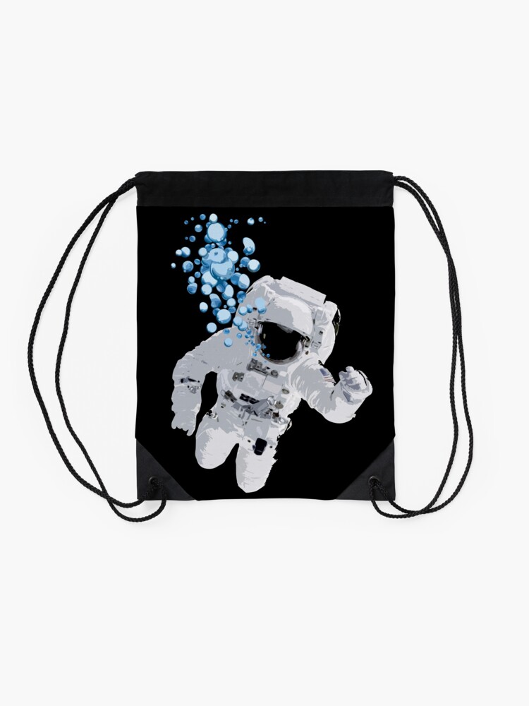 Alternate view of Bubbles In Space - Nasa Hoax - Flat Earth - Space Bubbles Drawstring Bag