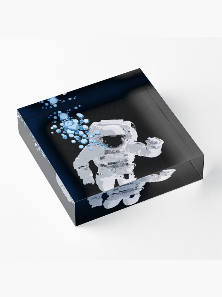 Alternate view of Bubbles In Space - Nasa Hoax - Flat Earth - Space Bubbles Acrylic Block