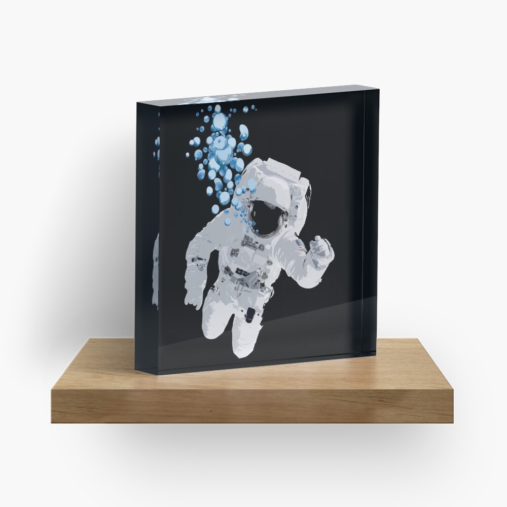 Bubbles In Space - Nasa Hoax - Flat Earth - Space Bubbles Acrylic Block