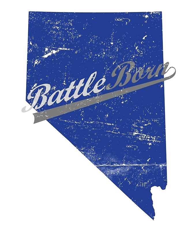 "Battle Born Nevada state pride" by driph Redbubble