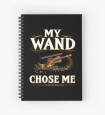 Cuaderno de espiral My Wand Choose Me Funny Cita Viola Instrumento de cuerda