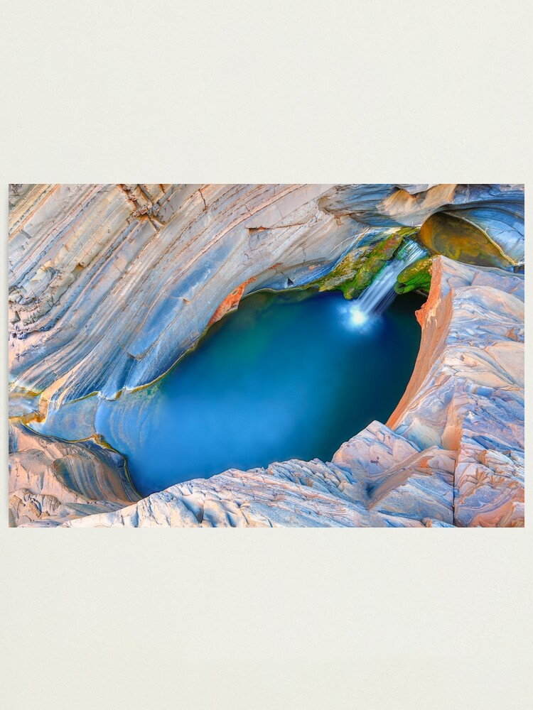 Alternate view of Lower Spa Pool, Karijini, Western Australia Photographic Print