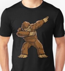 Bigfoot Sasquatch Dabbing T Shirt Funny Dab Monster Gifts Unisex T-Shirt