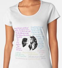 Jareth x Sarah Zitate Premium Rundhals-Shirt