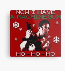 UGLY CHRISTMAS MACHINEGUN Metal Print