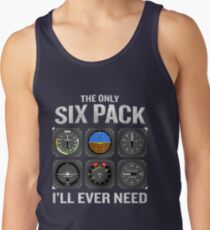 Funny Pilot Quote Cockpit Airplane Flight Intruments Men's Tank Top