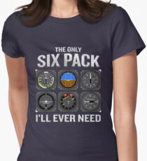 Camiseta entallada para mujer Funny Pilot Quote Cockpit Airplane Flight Intruments