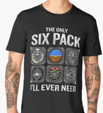 Funny Pilot Quote Cockpit Airplane Flight Intruments Men's Premium T-Shirt