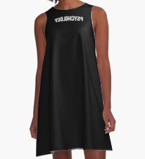 Reverse Psychology Funny Psychologist Quote Pun Joke A-Line Dress