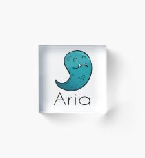Inspired by The Color of Money / Name Aria Acrylic Block