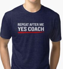 Softball Coach Funny Quote Sarcastic Fathers Gift Tri-blend T-Shirt