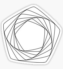 pentagonal pattern Sticker