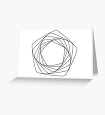 pentagonal pattern Greeting Card