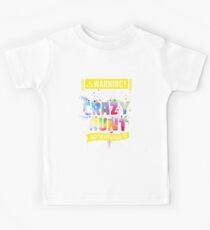 Warning I Have A Crazy Aunt Funny Quote Colorful Splash Kids Tee