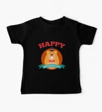 Happy Groundhog Day 2018 Baby Tee