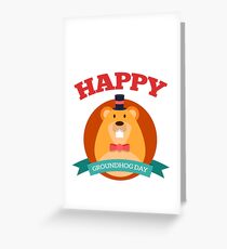 Happy Groundhog Day 2018 Greeting Card