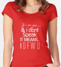 IDFWU Women's Fitted Scoop T-Shirt