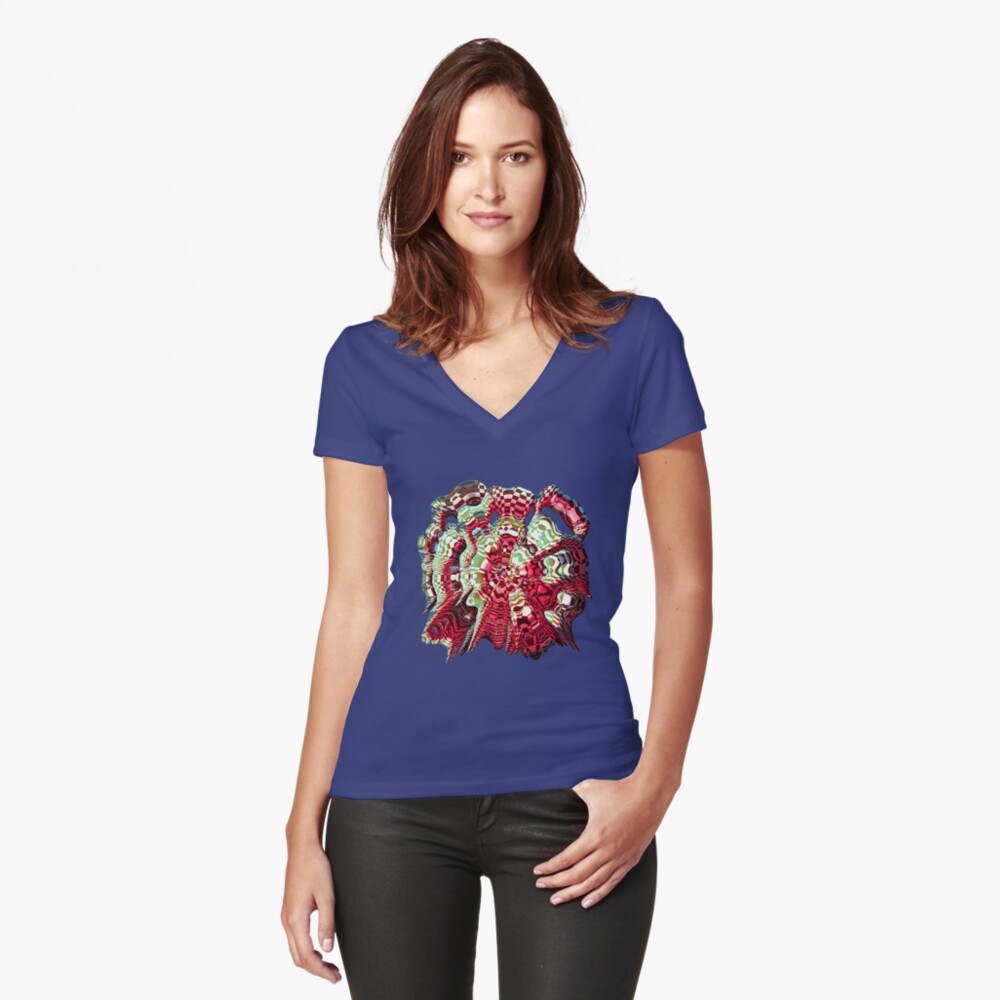Extraterrestrial Portal Fitted V-Neck T-Shirt