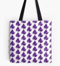 reality blurred purple dancing fire logo Tote Bag