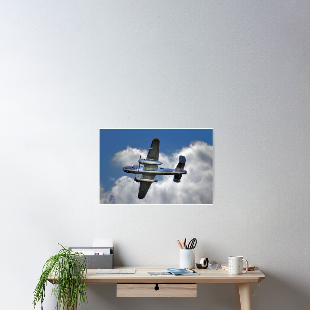 North American B 25j Mitchell From Below Poster By Holgermader