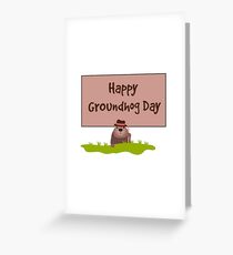 Happy Groundhog Day 2018 Greeting Card