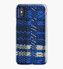 Blue Knit Fabric iPhone Case/Skin