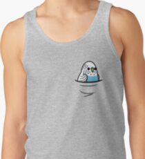 Too Many Birds! - Blue Budgie Men's Tank Top