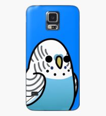 Funda/vinilo para Samsung Galaxy ¡Demasiadas aves! - Blue Budgie
