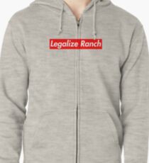 Legalize Ranch - Red Zipped Hoodie