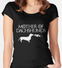 Mother of Dachshunds (White) Women's Fitted Scoop T-Shirt