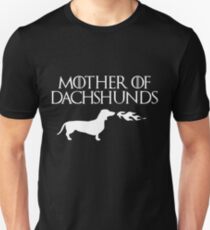Mutter der Dackel (weiß) Unisex T-Shirt