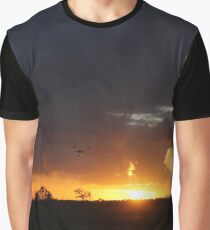 Fiery Sunset Graphic T-Shirt