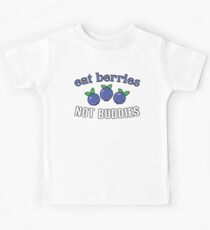 Vegan Blueberry Shirt Eat Berries Not Buddies Anti-Meat Kids Tee