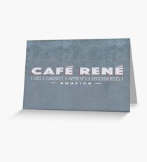 CAFE RENE Greeting Card