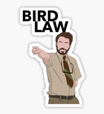 Bird Law Design Sticker