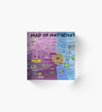 The Map of Mathematics Acrylic Block