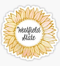 Westfield State University Sunflower Sticker