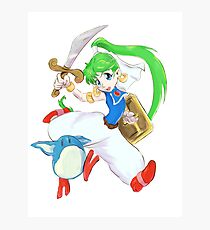 Asha- Monster World 4 (Genesis) Photographic Print