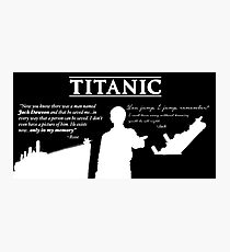 Titanic Leonardo Dicaprio (Young) Quotes. Photographic Print