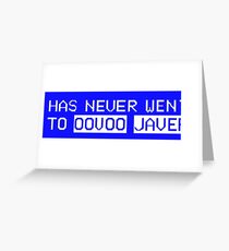 Oovoo Javer Greeting Card